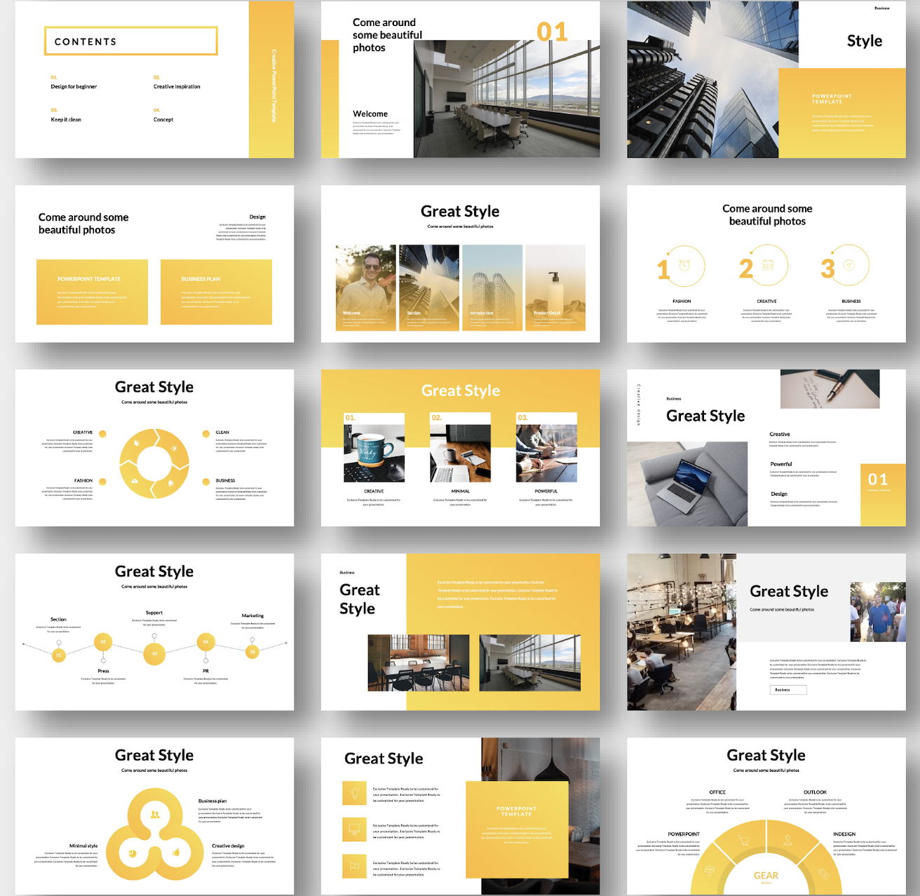 2 in 1 Corporate Professional PowerPoint Template Original and High