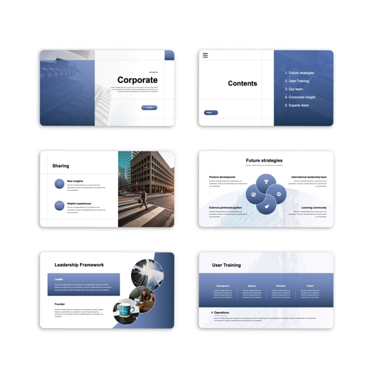 Google Slides-Clean Simple Corporate PowerPoint Template