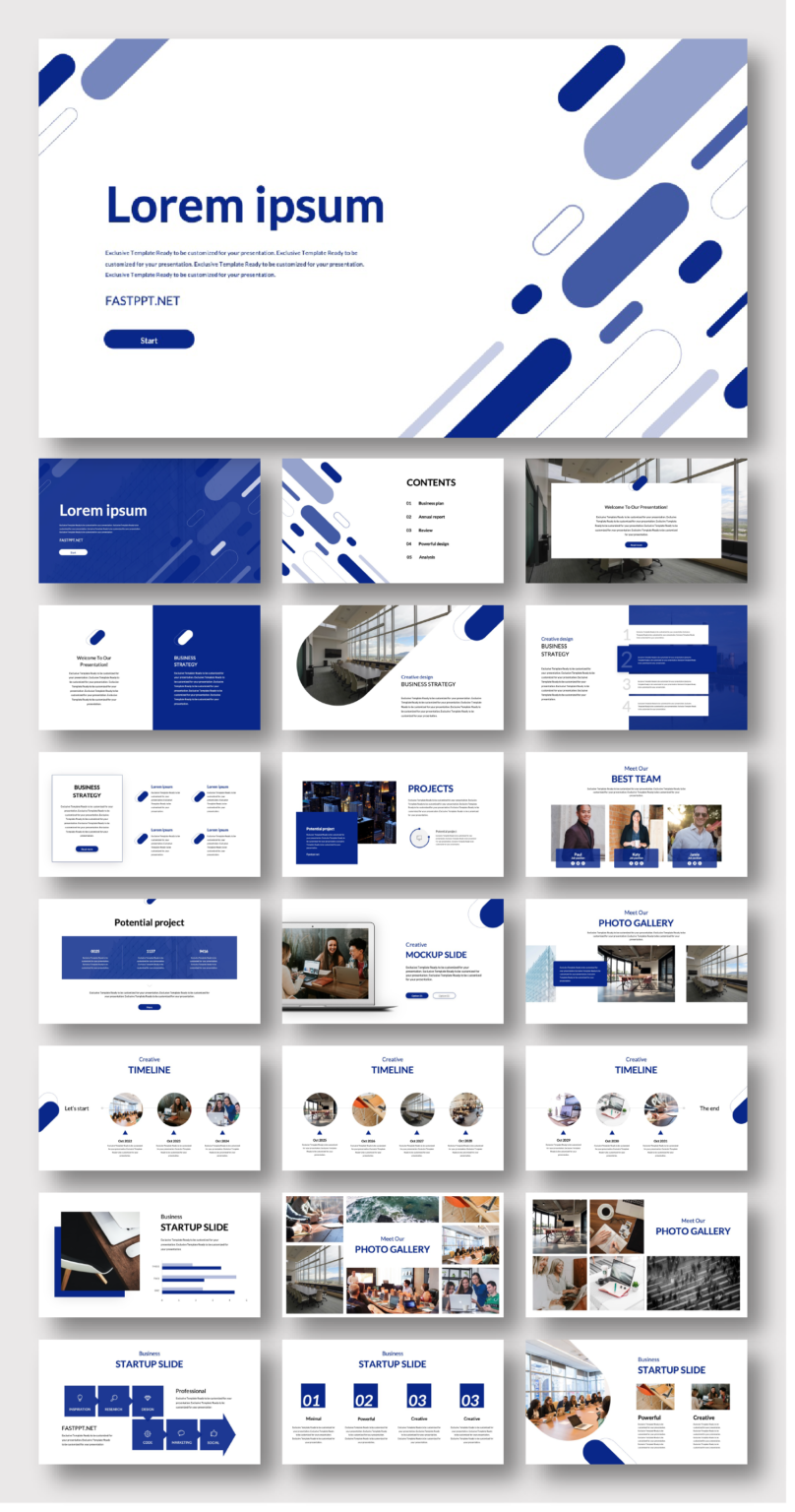 Cool Blue Business Corporate Template – Original and High Quality ...