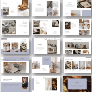 Clean Fashion Home Decor PowerPoint Template