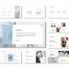 Clean Blue Project Report PowerPoint Template
