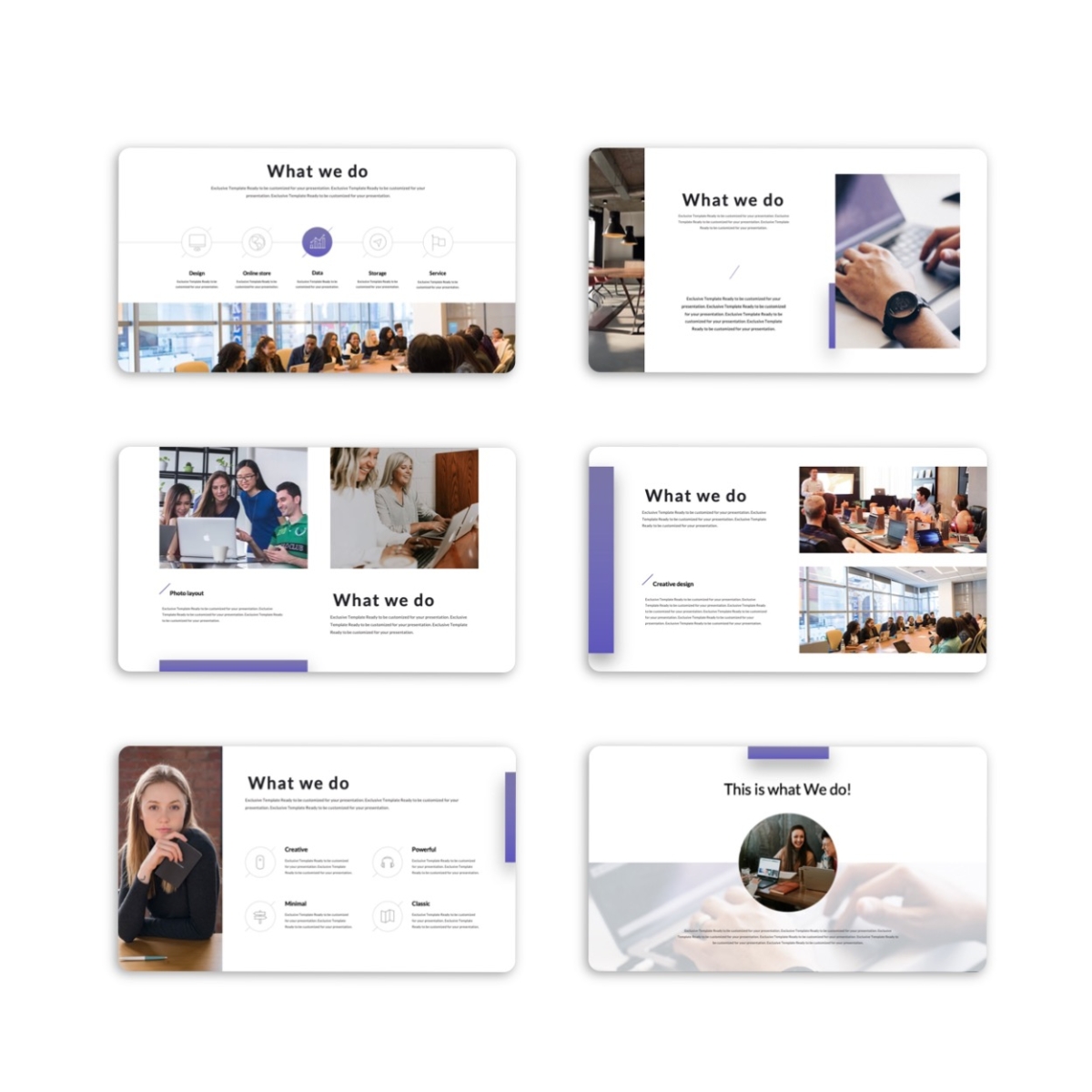 3 in 1 Business Simple Clean PowerPoint Template