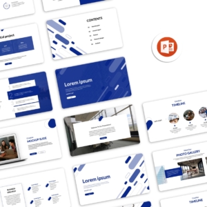 Cool Blue Business Corporate Template