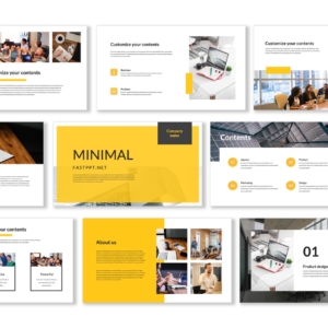 Minimal Creative Yellow Presentation Template