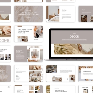 Creative Modern Decor Project PowerPoint Template