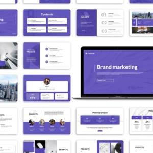 Beautiful Brand Marketing Creative Presentation Template
