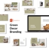 Green Clean Decor Branding Presentation Template