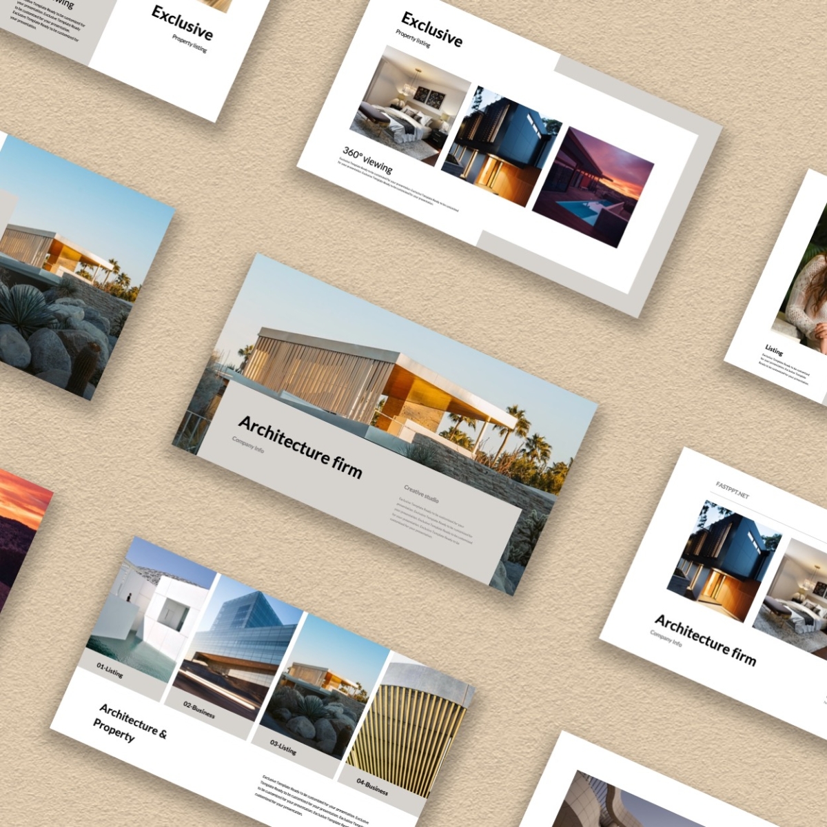 Architecture and Property Minimal Presentation Template