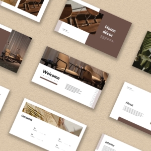 Clean Minimal Interior Design Presentation Template