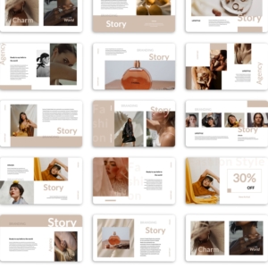 Clean Fashion Branding Story Presentation Template