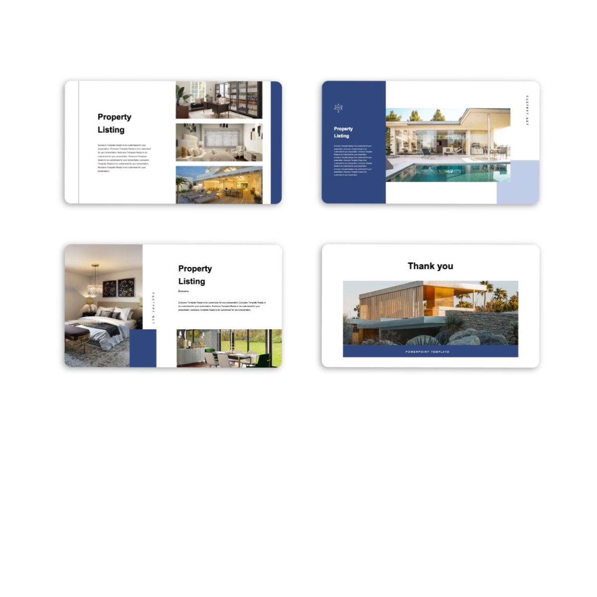 Creative Property Listing PowerPoint Template