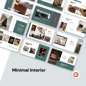 Mauve & Green Minimal Interior Creative Template