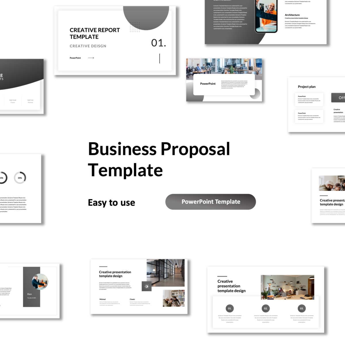 Creative Pitch Deck Proposal PowerPoint Template