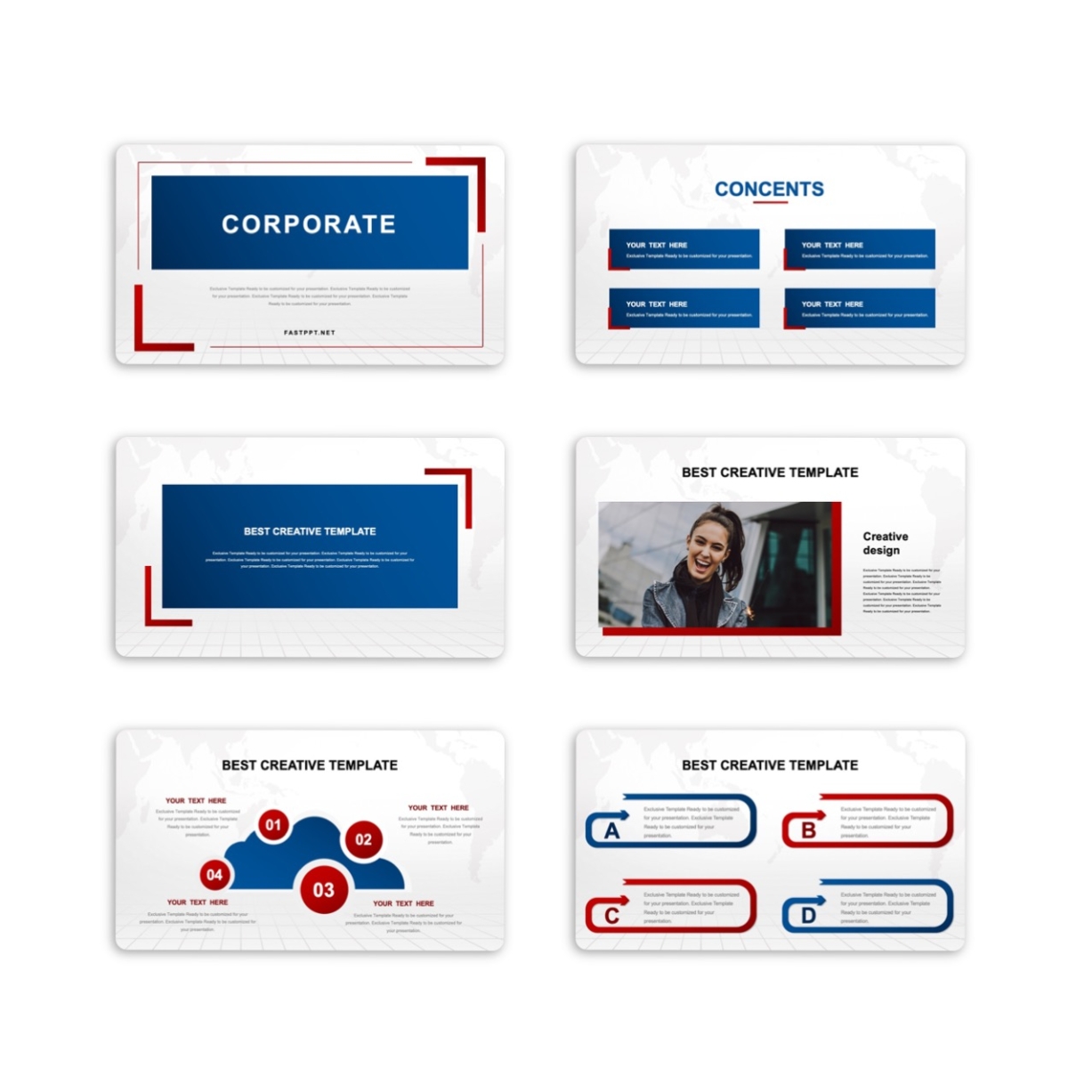 Corporate Project Profile PowerPoint Template
