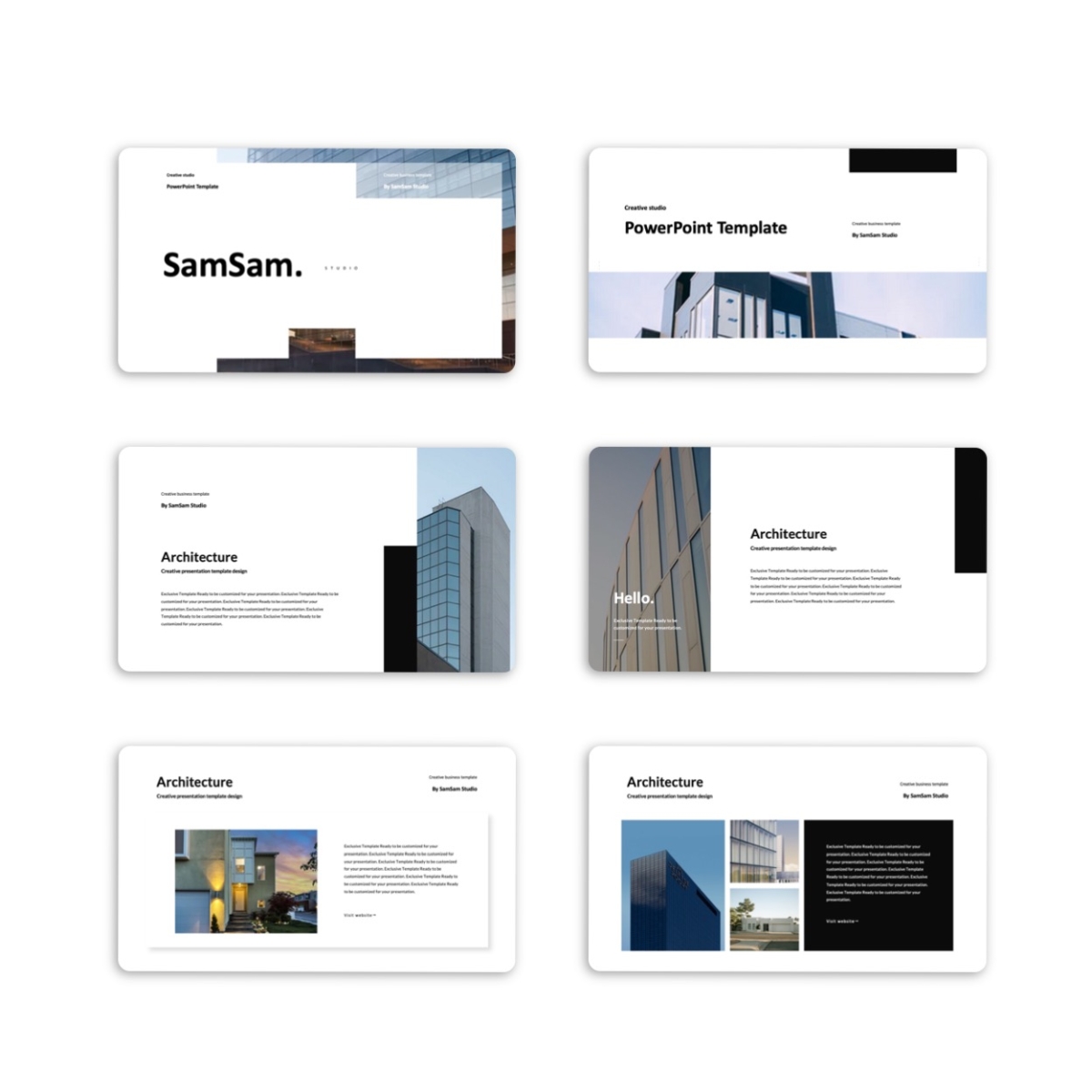 Architecture Hotel Project Proposal PowerPoint Template