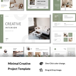 Beautiful Design Interior Architecture PowerPoint Template