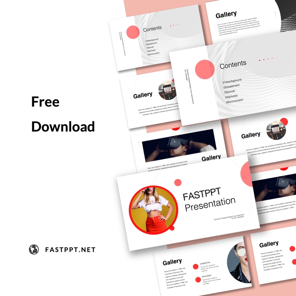 FREE TRIAL-Creative Red Presentation Template