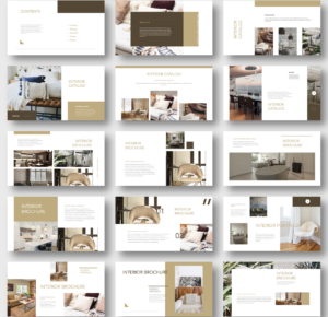 Home Interior Brochure PowerPoint Presentation Template