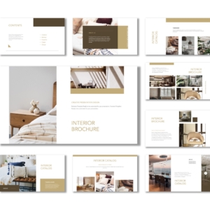 Home Interior Brochure PowerPoint Presentation Template