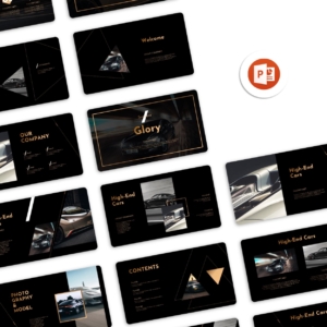 Glory Black Creative Business PowerPoint Template