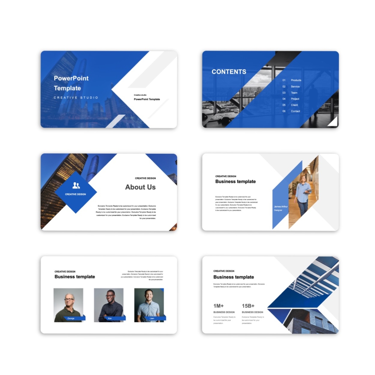 Corporate Business Education Project PowerPoint Template