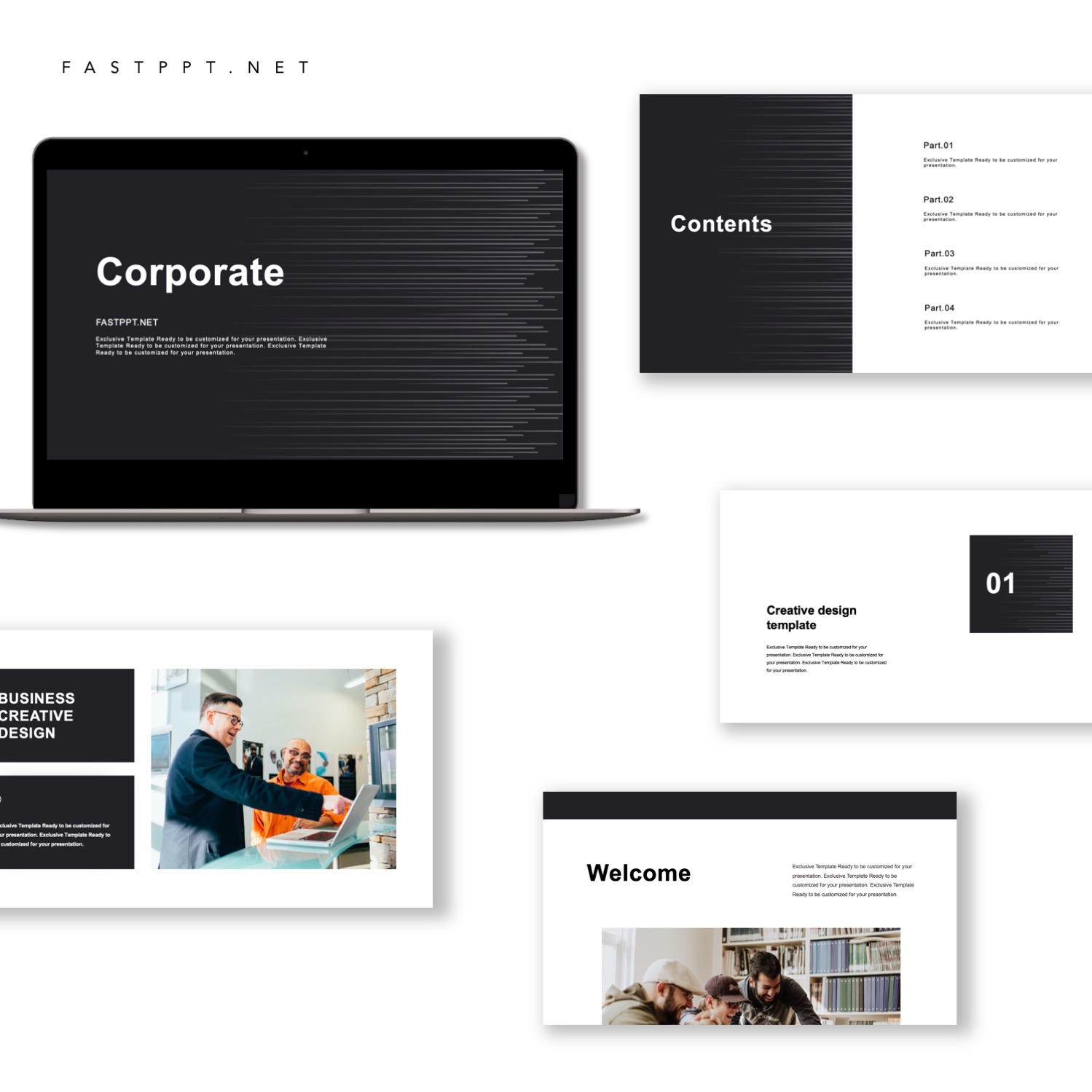 Professional Minimal Corporate Presentation Template – Original and ...