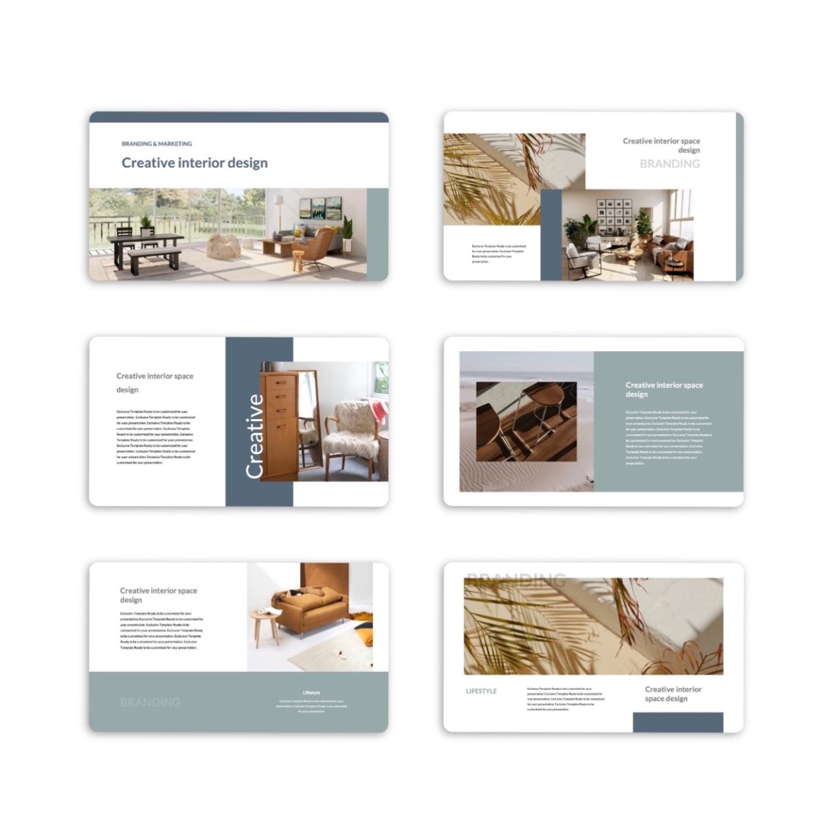 Cozy Clean Interior Creative PowerPoint Template