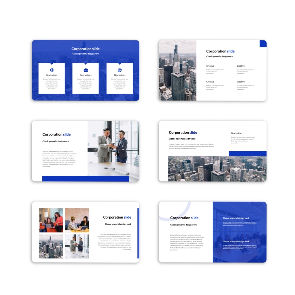 Clean Business Corporate PowerPoint Template Design
