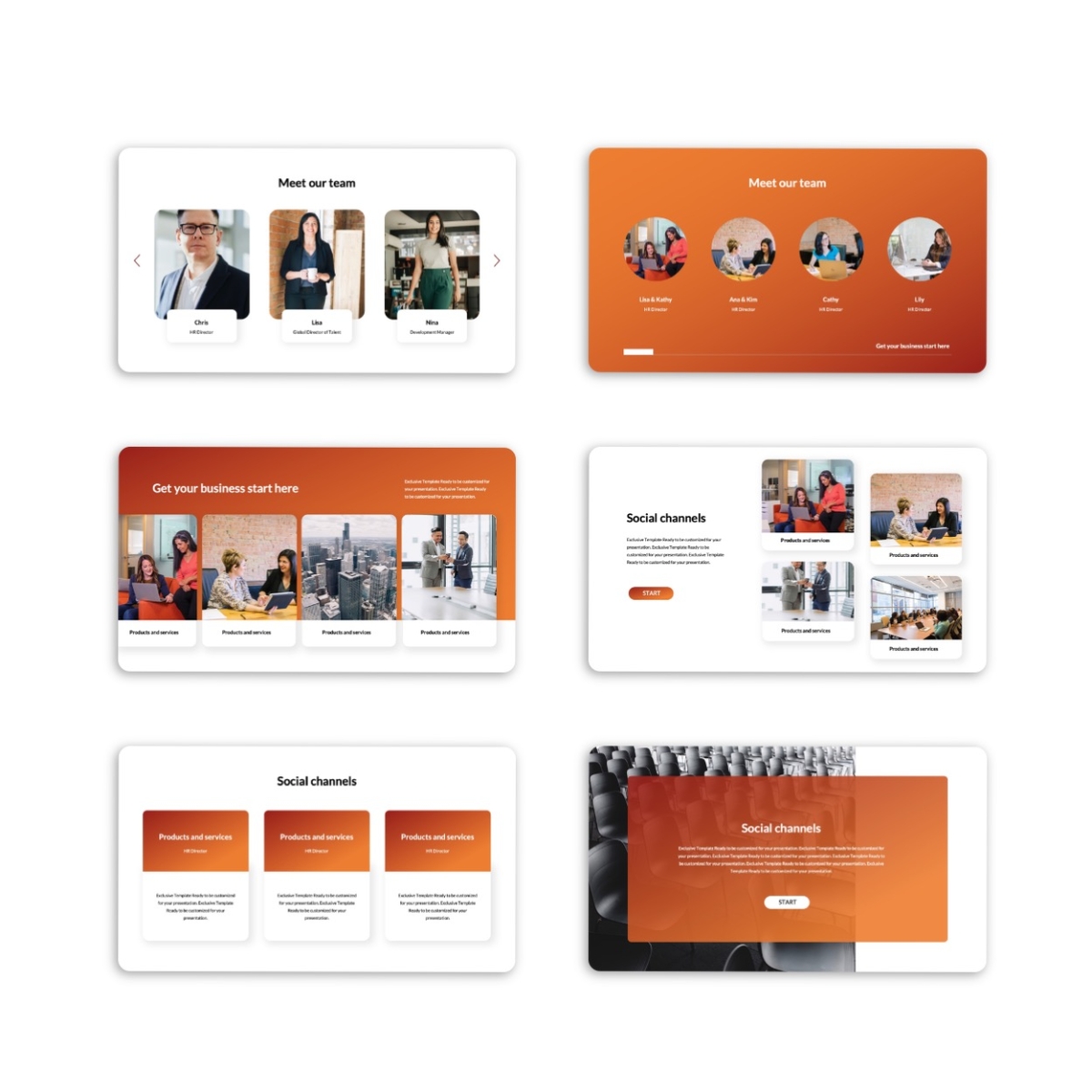 Creative Powerful Business Design PowerPoint Template