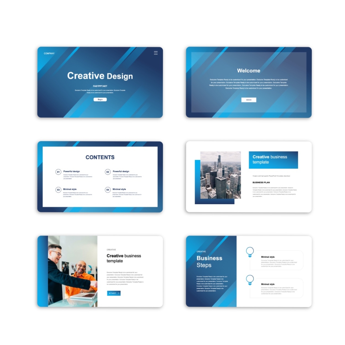 Business Report Creative Design PowerPoint Template
