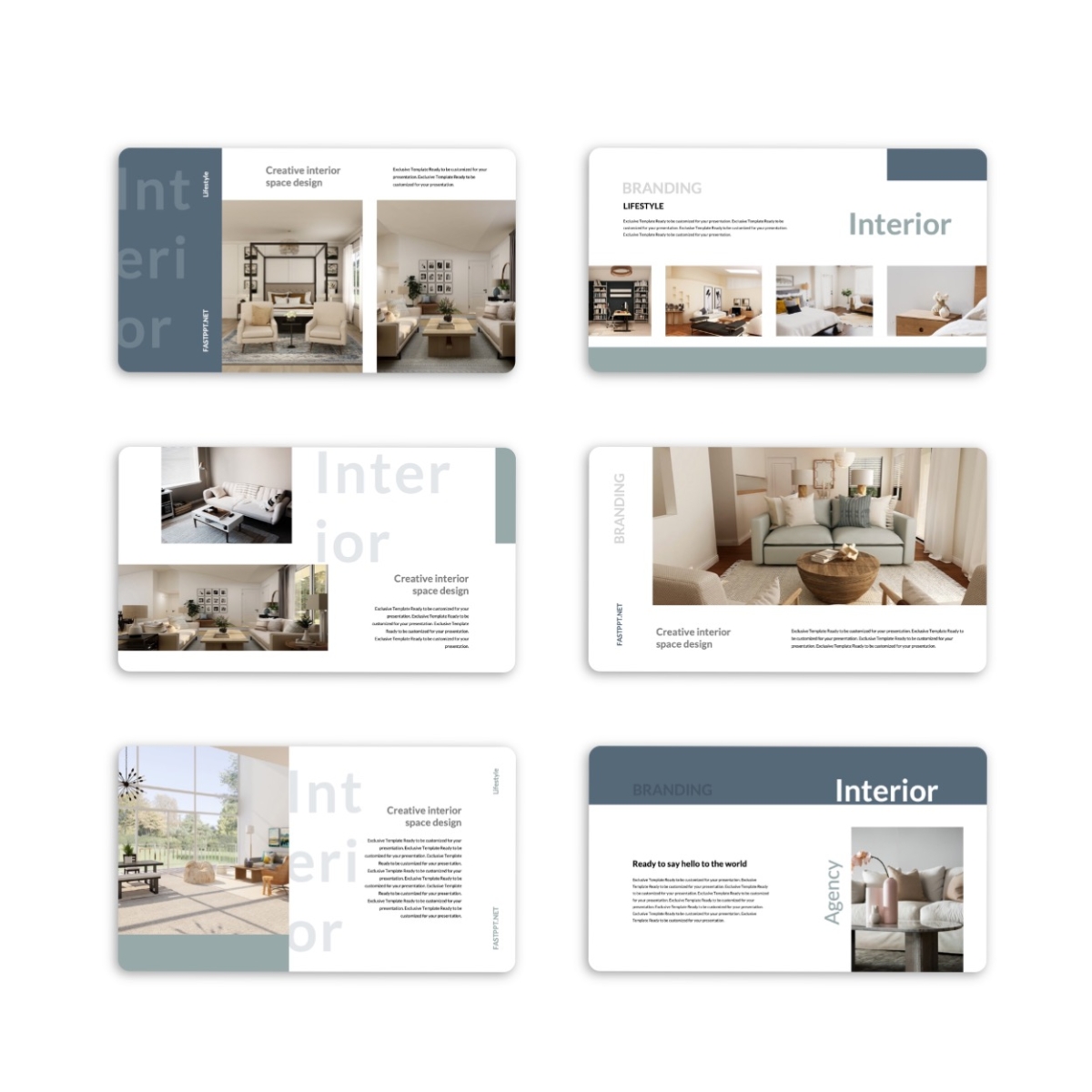 Cozy Clean Interior Creative PowerPoint Template