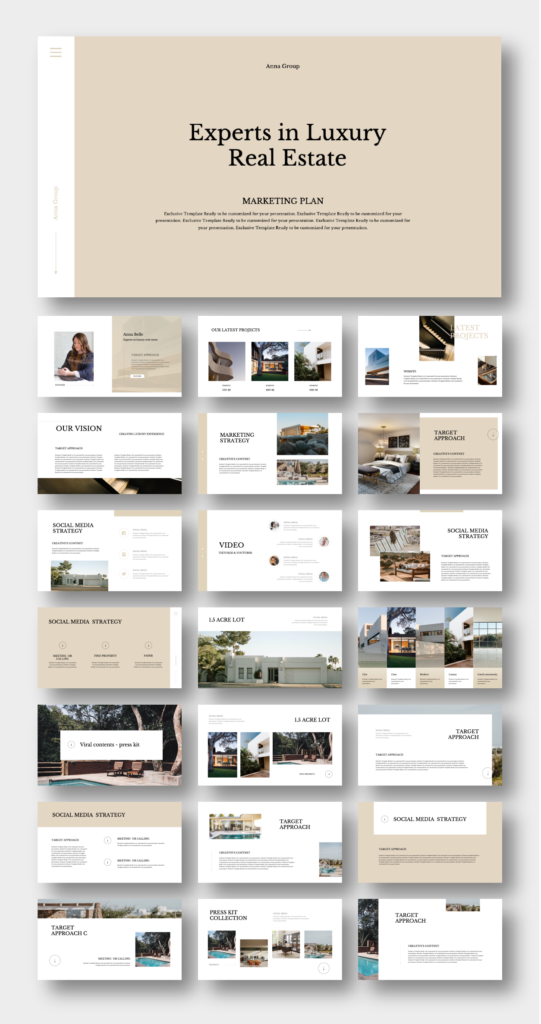 Luxury Listing Pitch Plan Presentation Template – Original and High ...