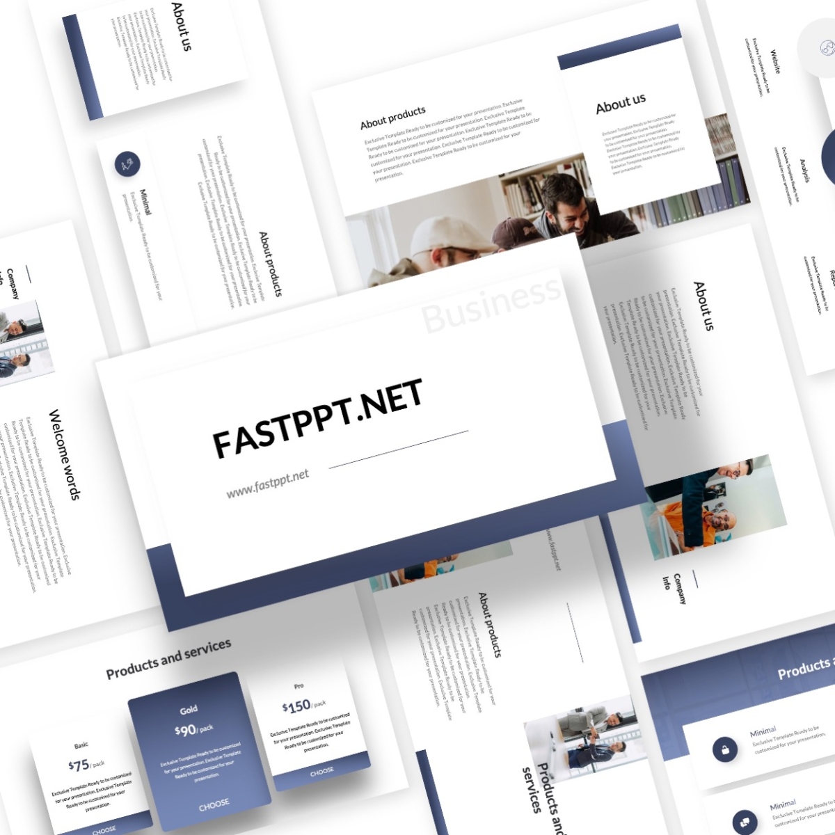 Minimalism Creative Project Report Presentation Template