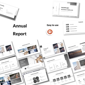 Annual Report Minimalism Powerful Presentation Template