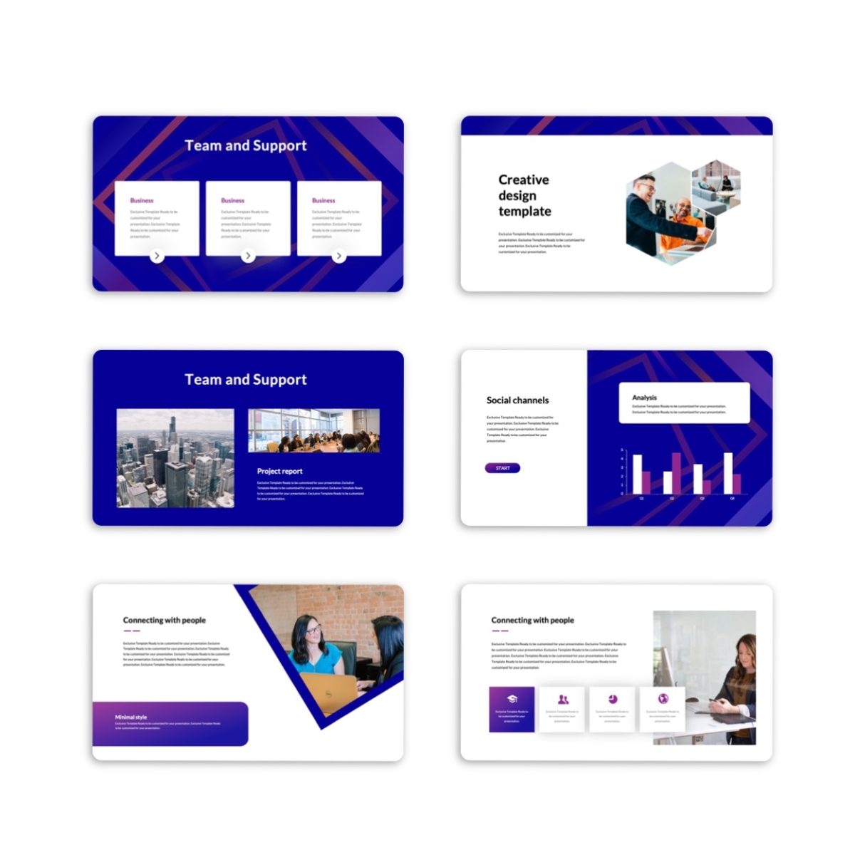 Colorful Creative Project Report PowerPoint Template