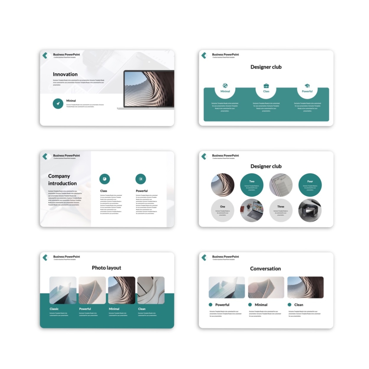 Multipurpose Business Report PowerPoint Slides Template