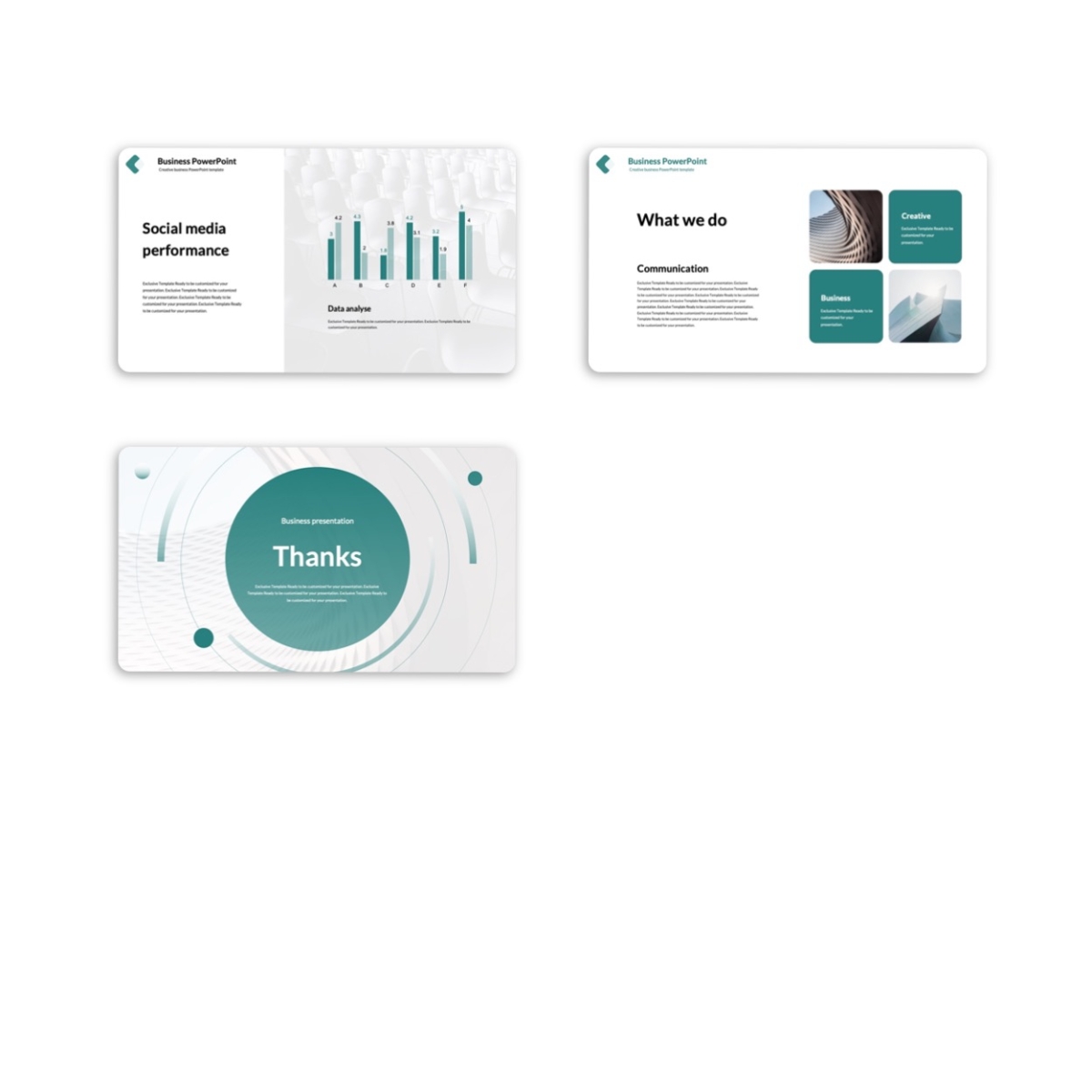 Multipurpose Business Report PowerPoint Slides Template