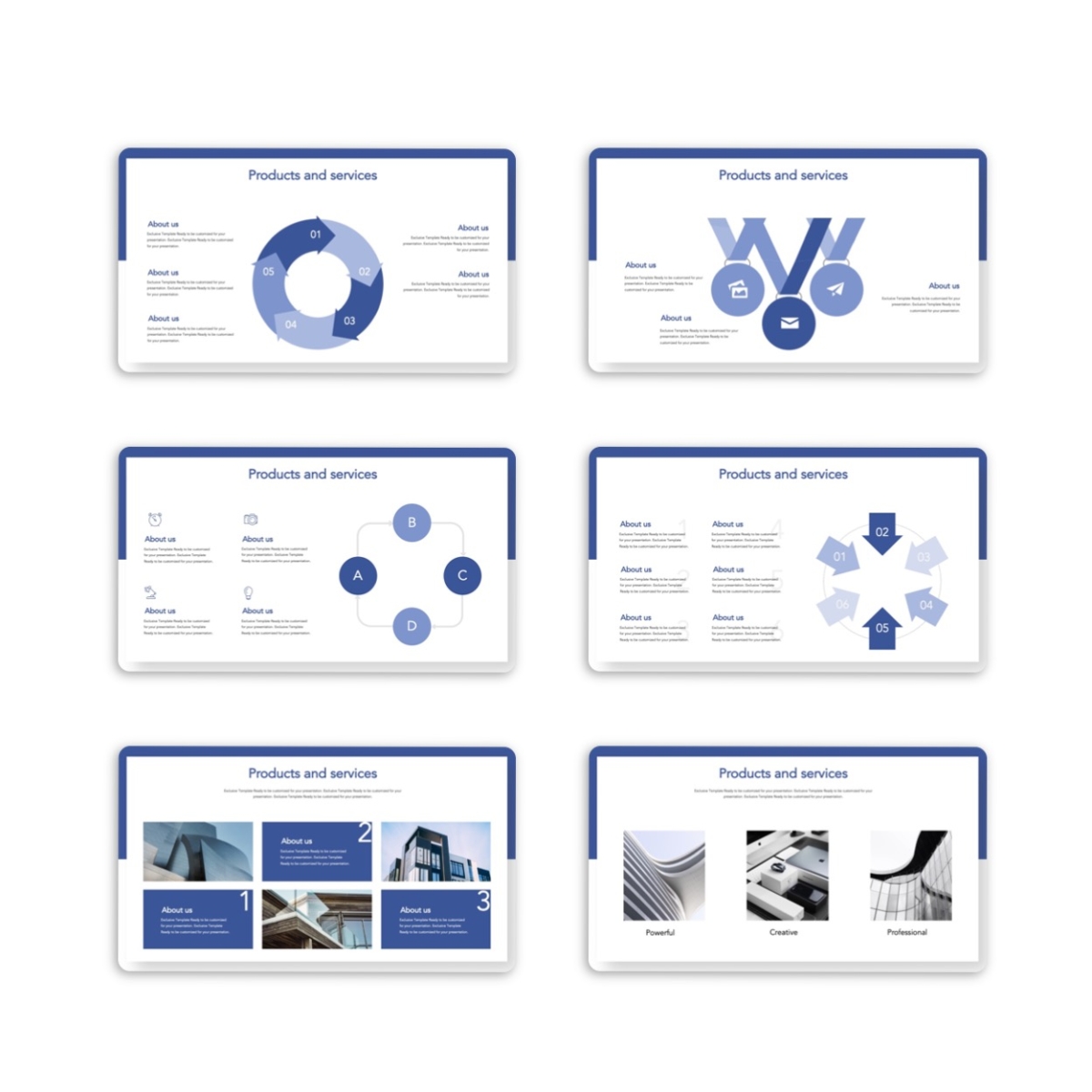 Blue Clean Business Report Presentation Template