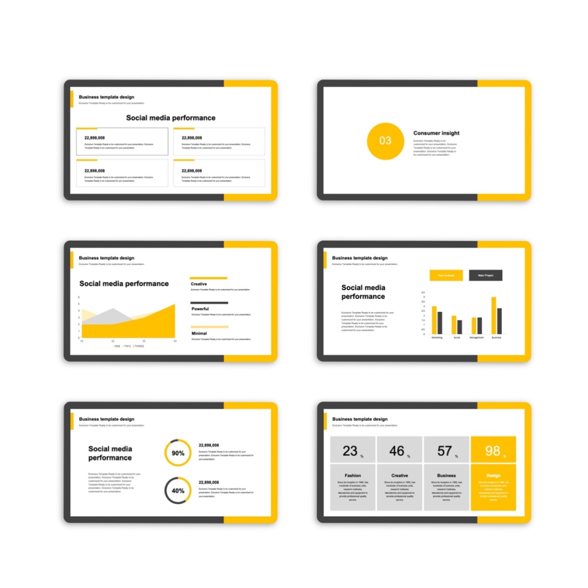 Creative Minimal Project Reporting Presentation Template