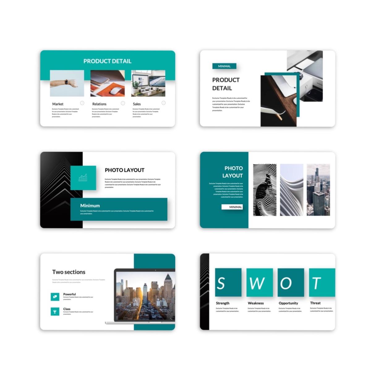 Minimal Annual Report Business PowerPoint Template