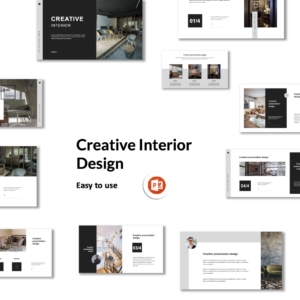 Cool Black Interior Proposal PowerPoint Template