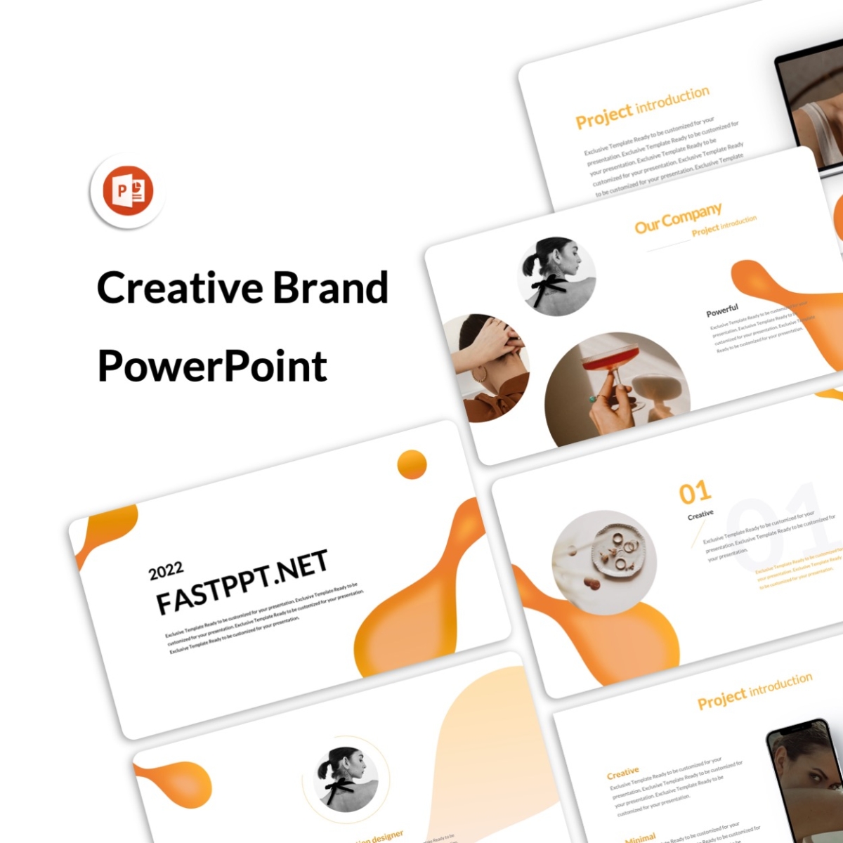 Fashion Chic Creative Brand PowerPoint Template