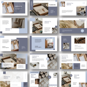 Presentation Template Fashion Creative Decor Interior