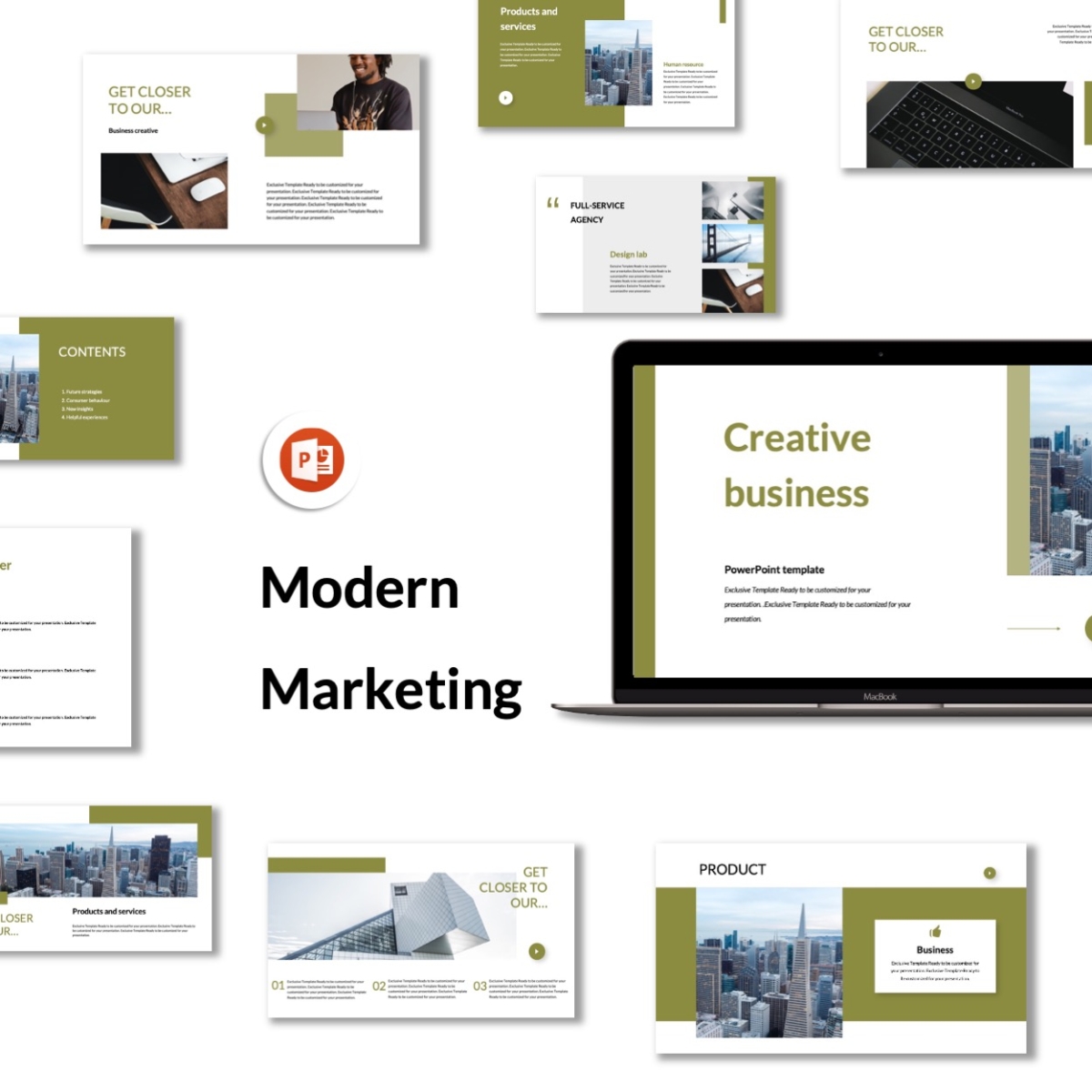Creative Modern Marketing Plan Presentation Template