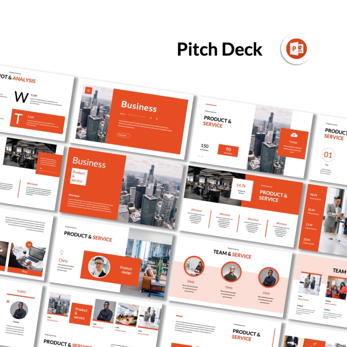 Success Pitch Deck Professional Presentation Template