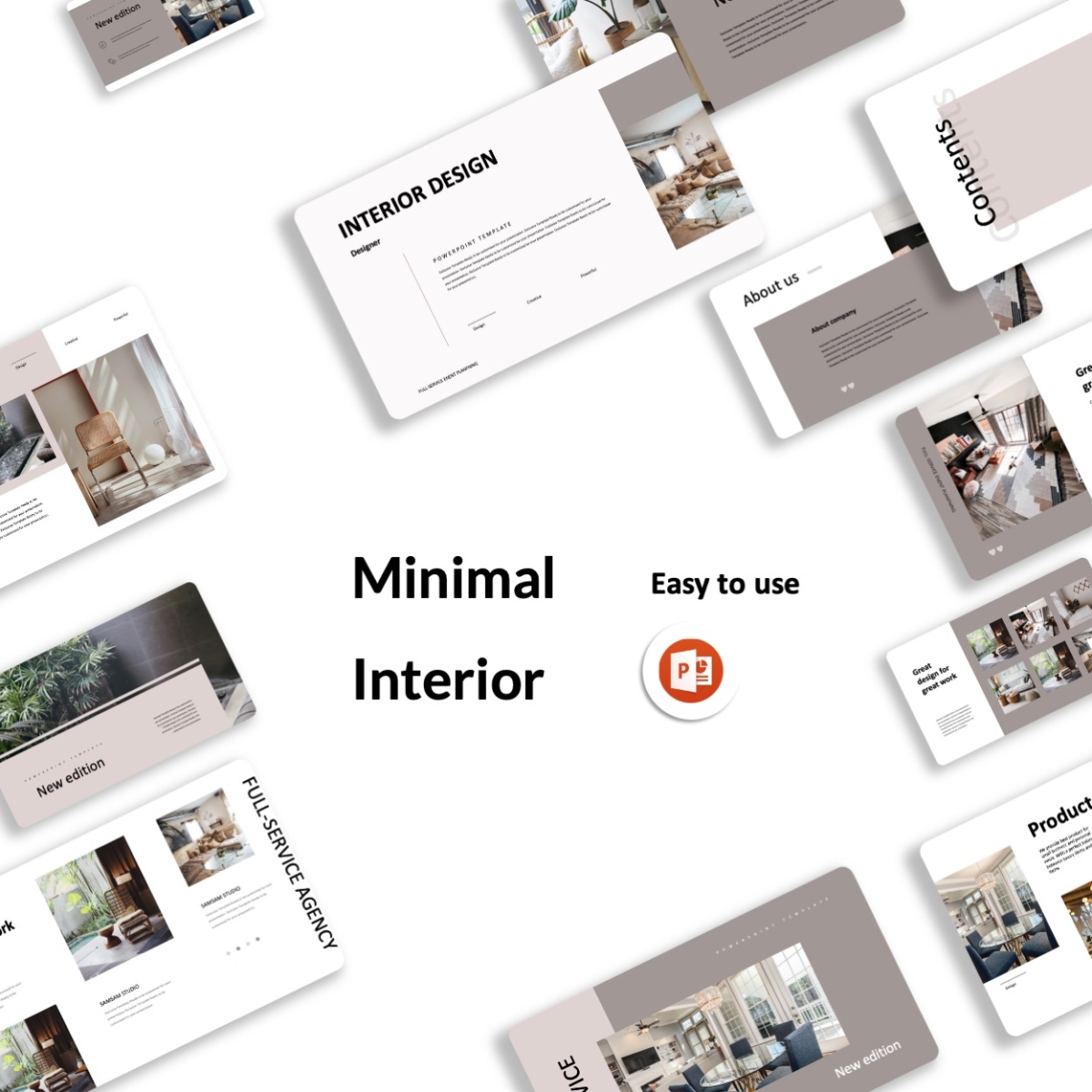 Clean Minimal Interior Presentation Brochure Template