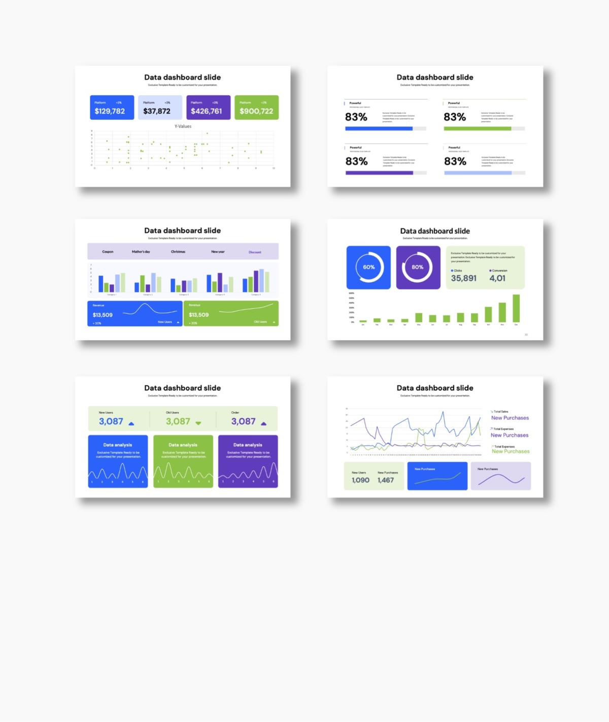 Data Dashboard Infographic Template