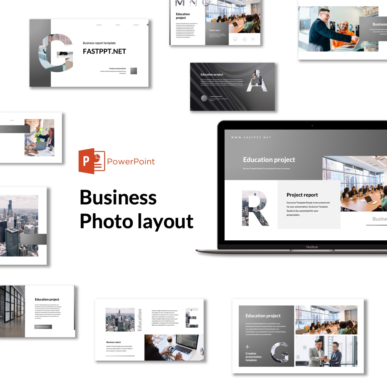 Business Photo Layout Creative Presentation Template