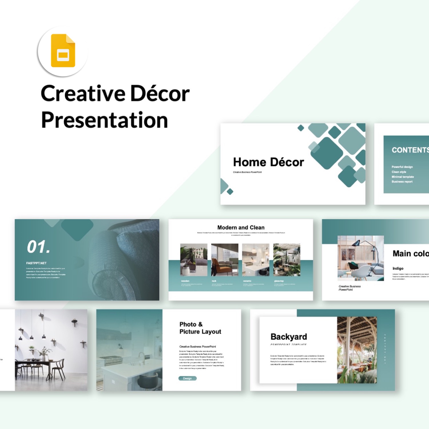 Google Slides-Creative Home Decor Presentation Template – Original and