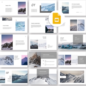 Google Slides-Clean & Cold Photo Layout Presentation Template